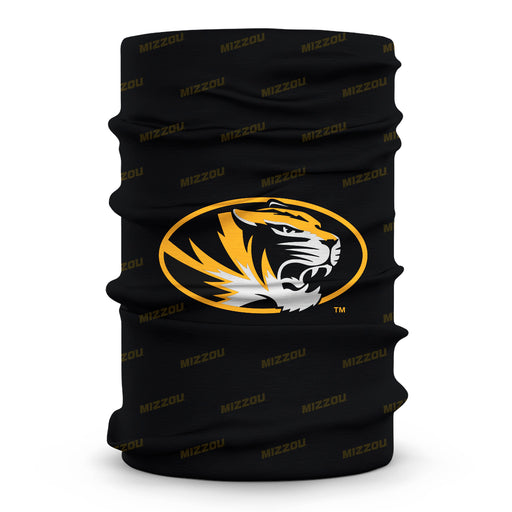 Missouri Tigers MU Vive La Fete All Over Logo Game Day  Collegiate Face Cover Soft 4-Way Stretch Neck Gaiter - Vive La Fête - Online Apparel Store