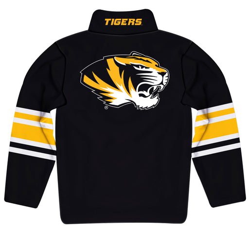 Missouri Tigers MU Vive La Fete Game Day Black Quarter Zip Pullover Stripes on Sleeves - Vive La Fête - Online Apparel Store