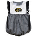 Missouri Tigers MU Embroidered Black Gingham Girls Bubble
