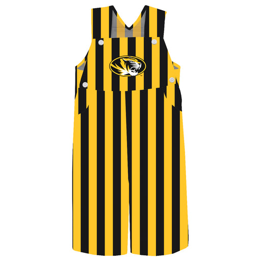 Missouri Tigers MU Vive La Fete Gold Black Stripes Logo Boys Overall Team Bibs