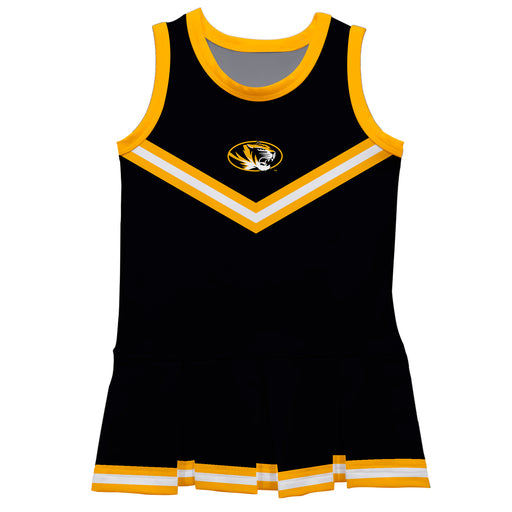 Missouri Tigers MU Vive La Fete Game Day Black Sleeveless Cheerleader Dress