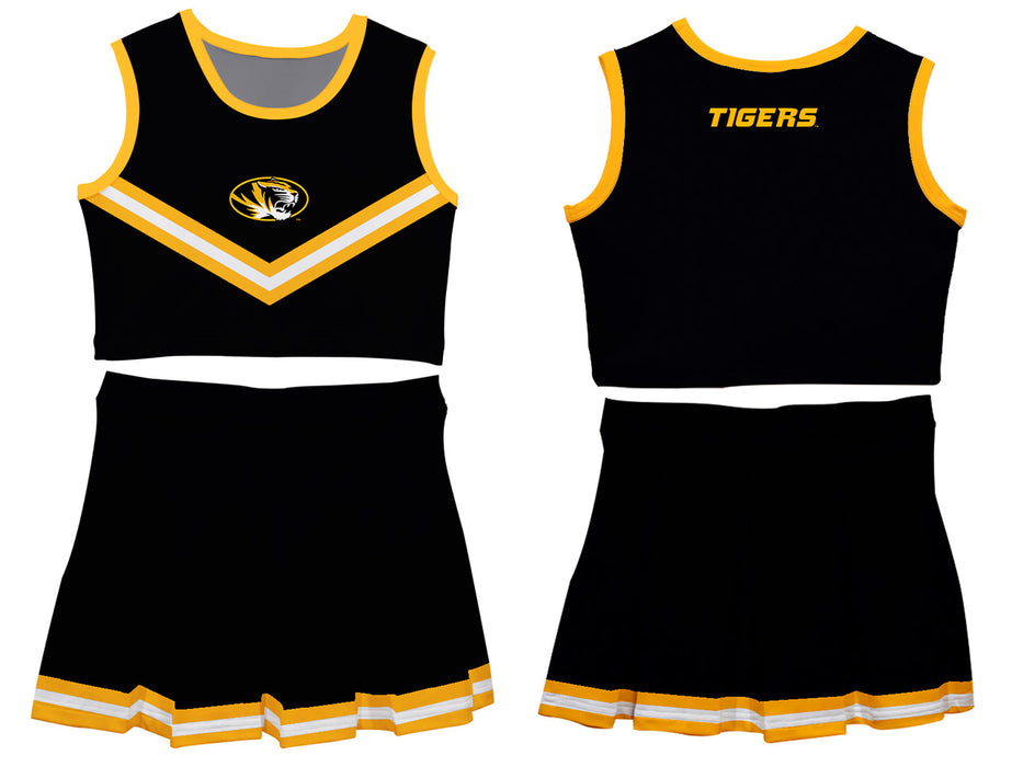 Missouri Tigers MU Vive La Fete Game Day Black Sleeveless Cheerleader Set - Vive La Fête - Online Apparel Store