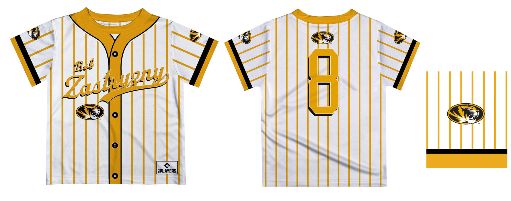 MLB Players Association Missouri Tigers MU MLBPA Officially Licensed by Vive La Fete T-Shirt - Vive La Fête - Online Apparel Store