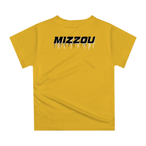 Missouri Tigers MU Original Dripping Baseball Helmet Gold T-Shirt by Vive La Fete - Vive La Fête - Online Apparel Store
