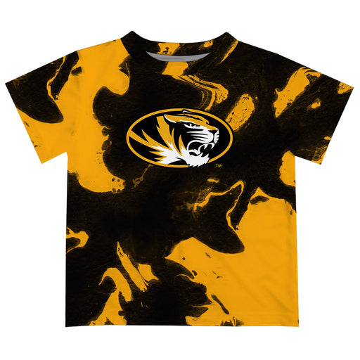 Missouri Tigers MU Vive La Fete Marble Boys Game Day Gold Short Sleeve Tee