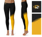 Missouri Tigers MU Vive La Fete Game Day Collegiate Leg Color Block Women Black Gold Yoga Leggings - Vive La Fête - Online Apparel Store
