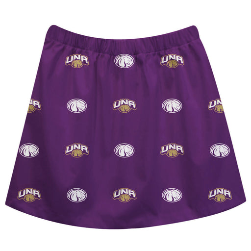 North Alabama Lions Skirt Purple All Over Logo - Vive La Fête - Online Apparel Store