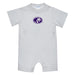North Alabama Lions Embroidered White Knit Short Sleeve Boys Romper