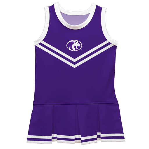 North Alabama Lions Vive La Fete Game Day Purple Sleeveless Cheerleader Dress
