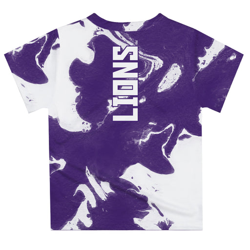 North Alabama Lions Vive La Fete Marble Boys Game Day Purple Short Sleeve Tee - Vive La Fête - Online Apparel Store