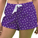 North Alabama Lions Vive La Fete Game Day All Over Logo Women Purple Lounge Shorts