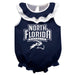North Florida Ospreys Blue Sleeveless Ruffle Onesie Logo Bodysuit by Vive La Fete