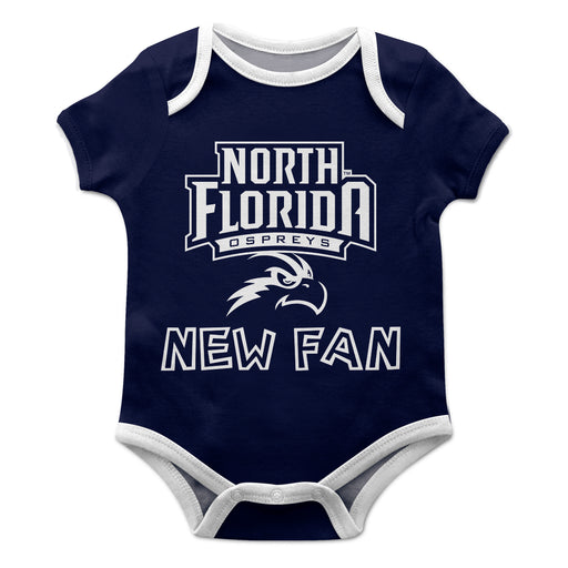 North Florida Ospreys Vive La Fete Infant Game Day Blue Short Sleeve Onesie New Fan Logo and Mascot Bodysuit - Vive La Fête - Online Apparel Store