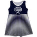 North Florida Ospreys Vive La Fete Girls Game Day Sleeveless Tank Dress Solid Blue Logo Stripes on Skirt - Vive La Fête - Online Apparel Store