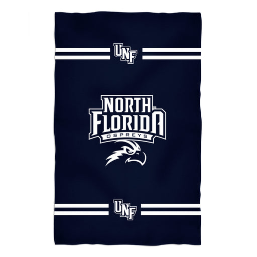 North Florida Ospreys Vive La Fete Game Day Absorvent Premium Blue Beach Bath Towel 51 x 32" Logo and Stripes" - Vive La Fête - Online Apparel Store