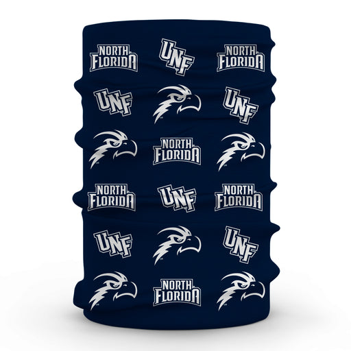 North Florida Ospreys Neck Gaiter Blue All Over Logo UNF - Vive La Fête - Online Apparel Store