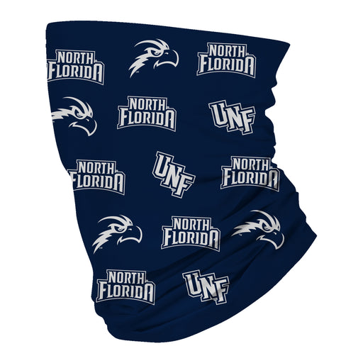 North Florida Ospreys Neck Gaiter Blue All Over Logo UNF - Vive La Fête - Online Apparel Store