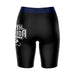 UNF Ospreys Vive La Fete Game Day Logo on Thigh and Waistband Black and Blue Women Bike Short 9 Inseam" - Vive La Fête - Online Apparel Store