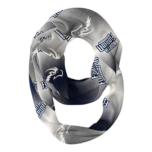 North Florida Ospreys Vive La Fete All Over Logo Game Day Collegiate Women Ultra Soft Knit Infinity Scarf