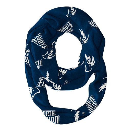 North Florida Ospreys Vive La Fete Repeat Logo Game Day Collegiate Women Light Weight Ultra Soft Infinity Scarf