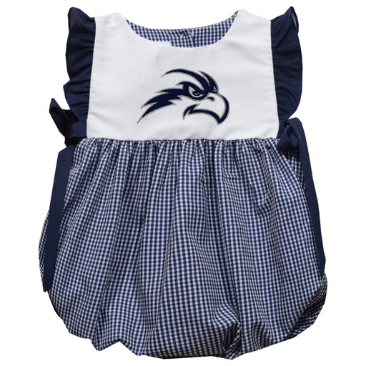 North Florida Ospreys Embroidered Navy Gingham Bubble