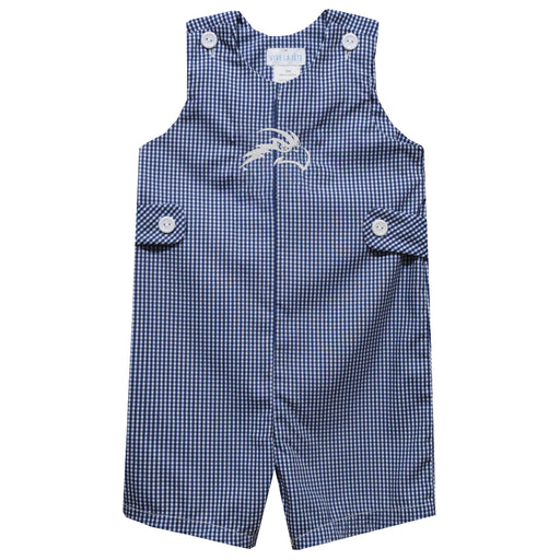 North Florida Ospreys Embroidered Navy Gingham Boys Jon Jon