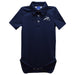 North Florida Ospreys Embroidered Navy Solid Knit Polo Onesie
