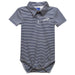 North Florida Ospreys Embroidered Navy Stripe Knit Boys Polo Bodysuit