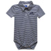North Florida Ospreys Embroidered Navy Stripe Knit Polo Onesie