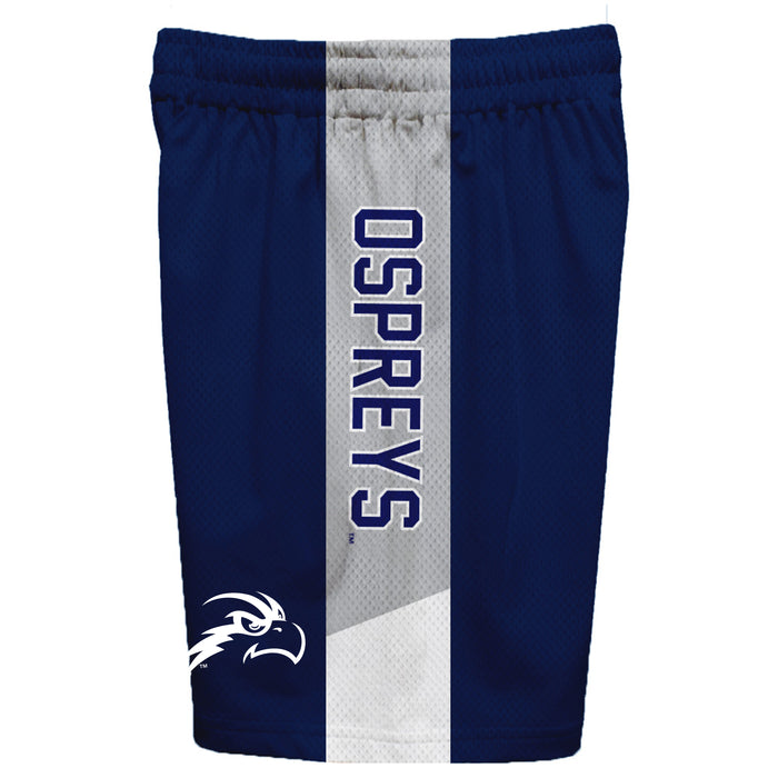 North Florida Ospreys Vive La Fete Game Day Blue Stripes Boys Solid Gray Athletic Mesh Short - Vive La Fête - Online Apparel Store