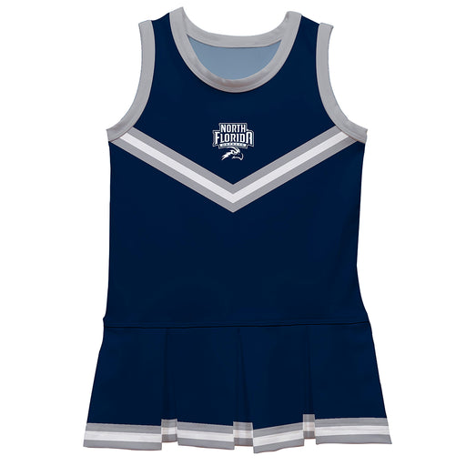 North Florida Ospreys Vive La Fete Game Day Blue Sleeveless Cheerleader Dress