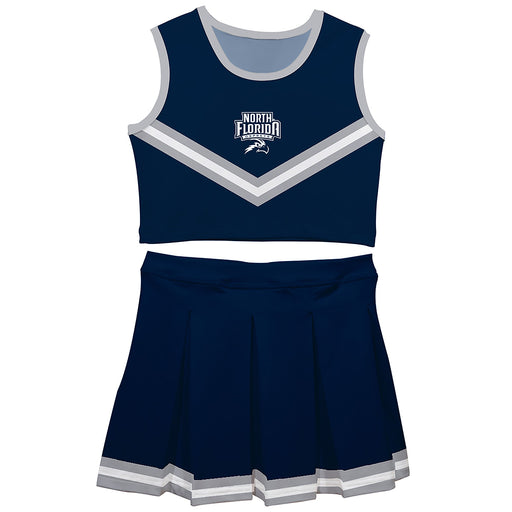 North Florida Ospreys Vive La Fete Game Day Blue Sleeveless Cheerleader Set