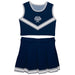 North Florida Ospreys Vive La Fete Game Day Blue Sleeveless Cheerleader Set