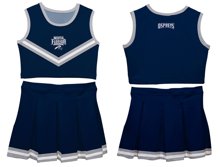 North Florida Ospreys Vive La Fete Game Day Blue Sleeveless Cheerleader Set - Vive La Fête - Online Apparel Store