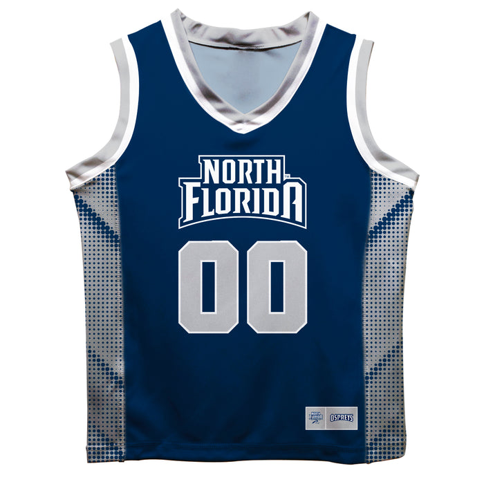 North Florida Ospreys Vive La Fete Game Day Blue Boys Fashion Basketball Top