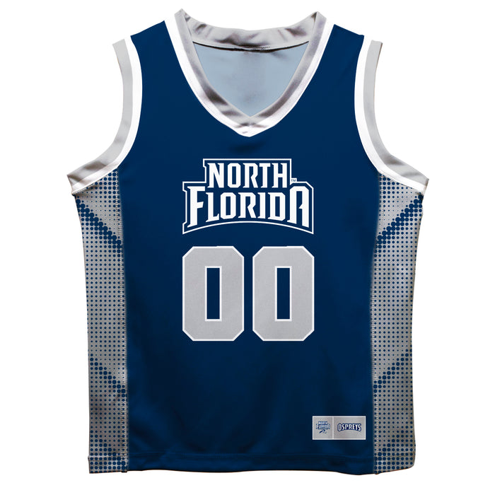 North Florida Ospreys Vive La Fete Game Day Blue Boys Fashion Basketball Top