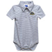 University of New Haven Chargers Embroidered Gray Stripe Knit Polo Onesie