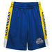 New Haven Chargers Vive La Fete Game Day Blue Stripes Boys Solid Gold Athletic Mesh Short