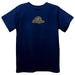 University of New Haven Chargers Embroidere Navy Knit Short Sleeve Boys Tee Shirt