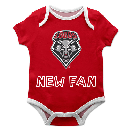 New Mexico Lobos UNM Vive La Fete Infant Game Day Red Short Sleeve Onesie New Fan Logo and Mascot Bodysuit - Vive La Fête - Online Apparel Store