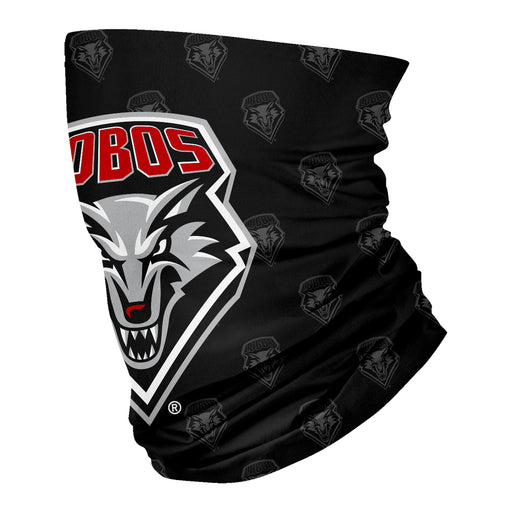 New Mexico Lobos Vive La Fete All Over Logo Game Day  Collegiate Face Cover Soft 4 Way Stretch Neck Gaiter - Vive La Fête - Online Apparel Store
