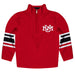 New Mexico Lobos UNM Vive La Fete Game Day Red Quarter Zip Pullover Stripes on Sleeves - Vive La Fête - Online Apparel Store