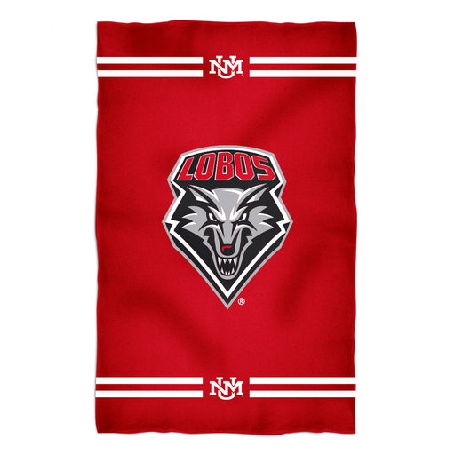 New Mexico Lobos Vive La Fete Game Day Absorvent Premium Red Beach Bath Towel 51 x 32" Logo and Stripes" - Vive La Fête - Online Apparel Store