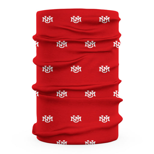 New Mexico Lobos Vive La Fete All Over Logo Game Day Collegiate Face Cover Soft 4-Way Stretch Two Ply Neck Gaiter - Vive La Fête - Online Apparel Store