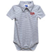 New Mexico Lobos UNM Embroidered Gray Stripe Knit Boys Polo Bodysuit