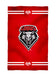 New Mexico Lobos Vive La Fete Game Day Absorbent Premium Red Beach Bath Towel 31 x 51 Logo and Stripes