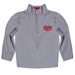 New Mexico Lobos Vive La Fete Game Day Solid Gray Quarter Zip Pullover Sleeves