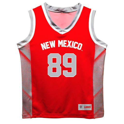 New Mexico Lobos UNM Vive La Fete Game Day Red Boys Fashion Basketball Top