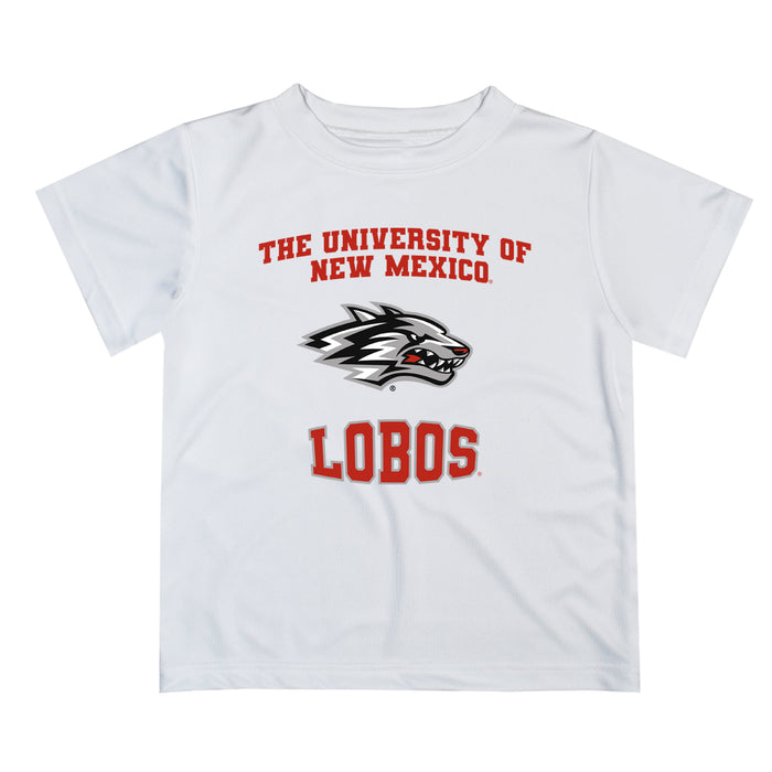 New Mexico Lobos Vive La Fete Boys Game Day V3 White Short Sleeve Tee Shirt