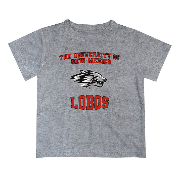 New Mexico Lobos Vive La Fete Boys Game Day V3 Heather Gray Short Sleeve Tee Shirt